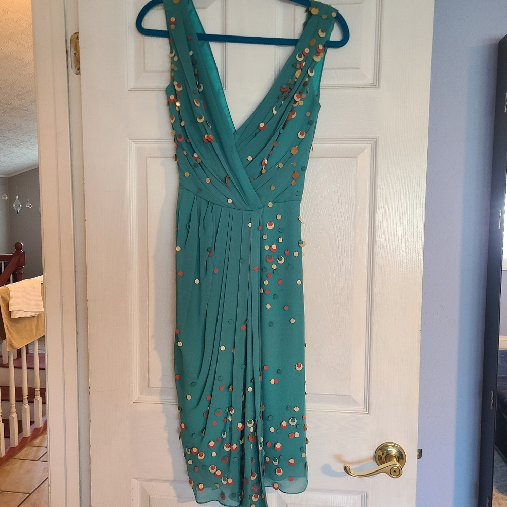 Crape draped dress